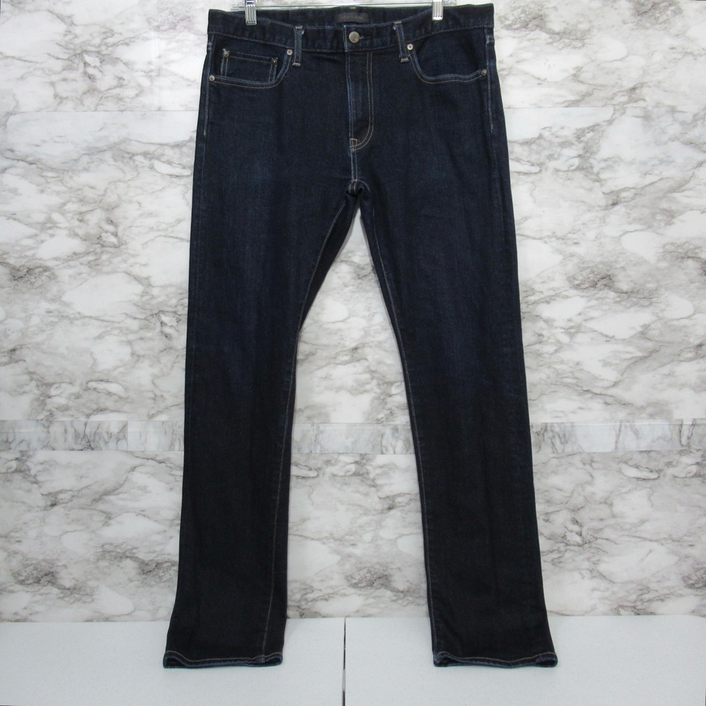 Uniqlo Men’s Slim Fit Straight Leg Denim Jeans 36 JAPANESE FABRIC BY KAIHARA